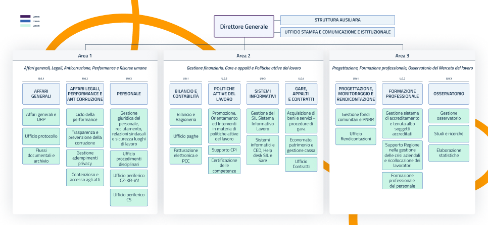 Organigramma dell'organizzazione